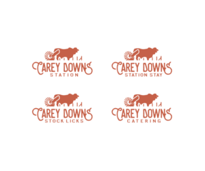 Carey Downs Station (But it also needs to have an editable sub heading to add our sub businesses (such as Stock Licks, Station Stay, Catering and others) | Logo Design by Buck Tornado
