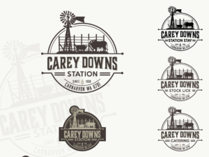 Carey Downs Station (But it also needs to have an editable sub heading to add our sub businesses (such as Stock Licks, Station Stay, Catering and others) | Design de Logo par Happy Fish Creations