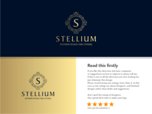 Stellium (Interior Design and Styling) | Logo Design by Atvento Graphics