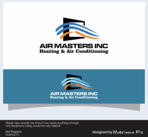 Air Masters Inc Heating & Air Conditioning | Logo Design by Mariono Fx