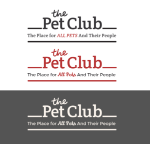 Logo Design by Expert Designer for The Pet Club | Design: #18851613