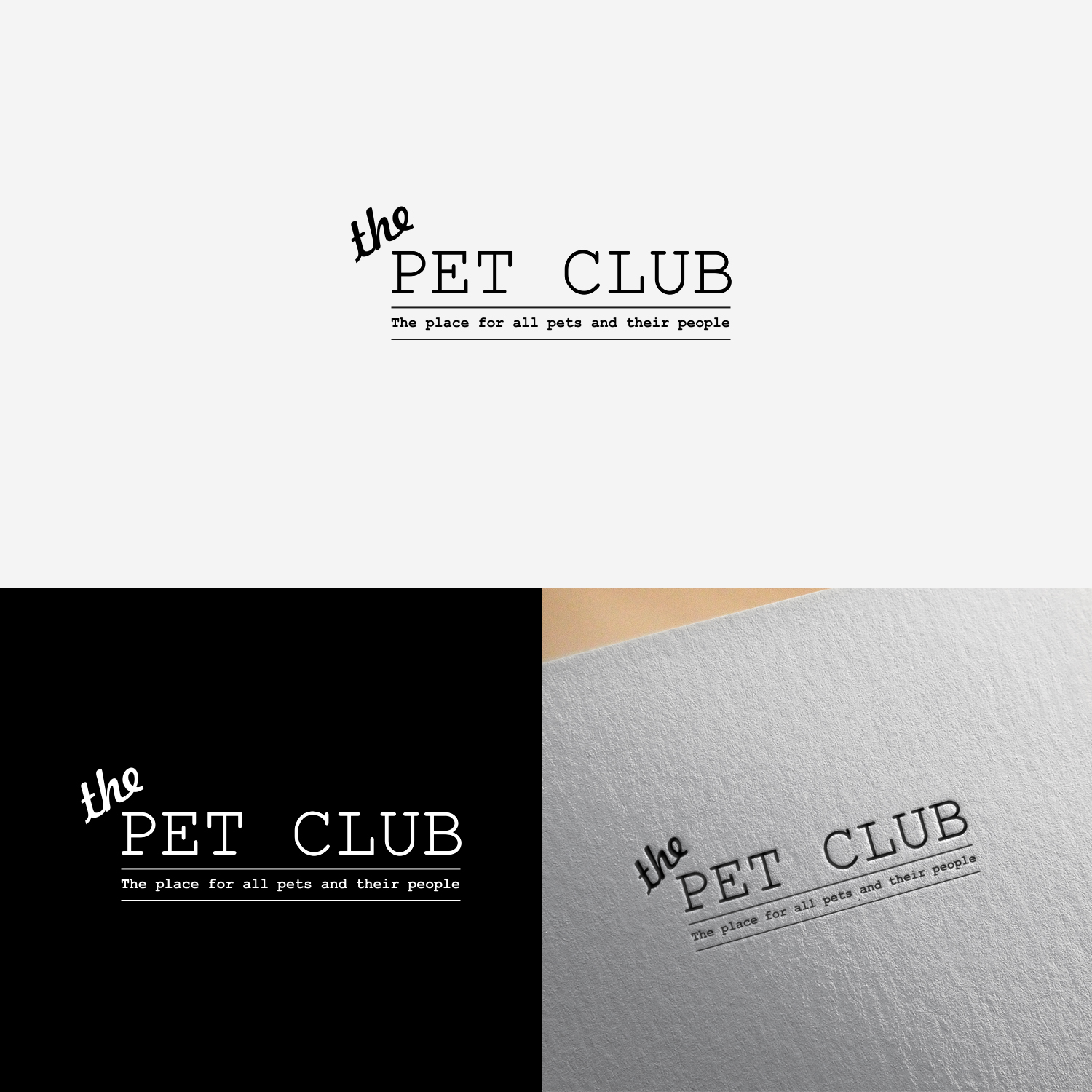 Logo Design by swimart.design 2 for The Pet Club | Design #18846174