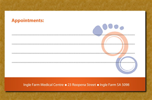 A stationary and business card desgn for a podiatry clinic | Schreibwaren-Design von Sbss