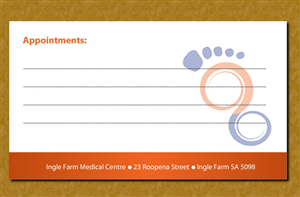 A stationary and business card desgn for a podiatry clinic | Stationery Design by Sbss