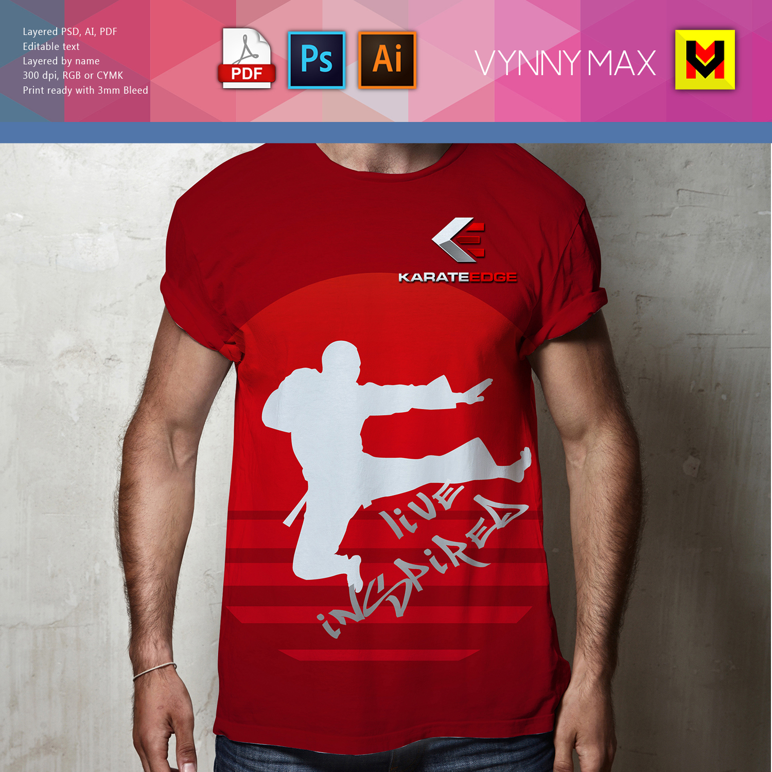 Design de T-shirt par VynnyMax pour Karate Edge LLC | Design #18903333