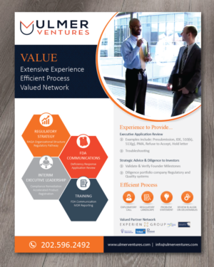 Design de Flyer par alex989 pour Ulmer Ventures LLC | Design : #18850130
