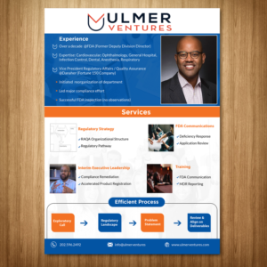 Flyer Design by Schöpfer for Ulmer Ventures LLC | Design: #18847393