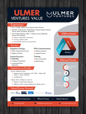 Design de Flyer par Schöpfer pour Ulmer Ventures LLC | Design : #18856876