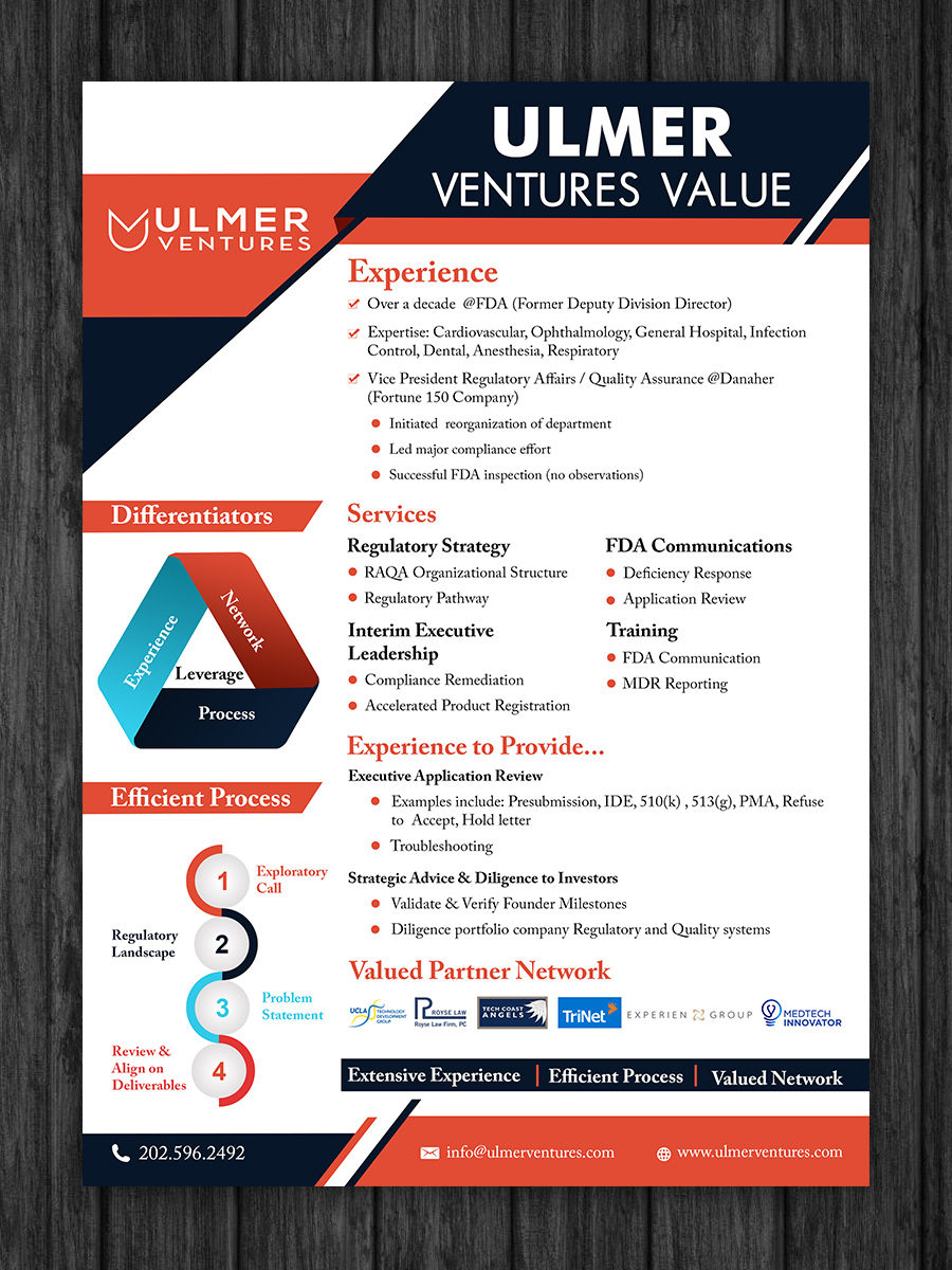 Flyer Design by Schöpfer for Ulmer Ventures LLC | Design #18856877
