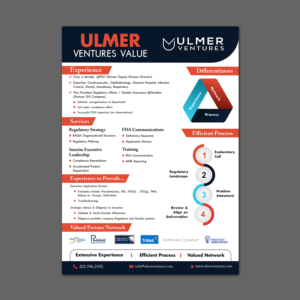 Flyer Design by Schöpfer for Ulmer Ventures LLC | Design: #18918972