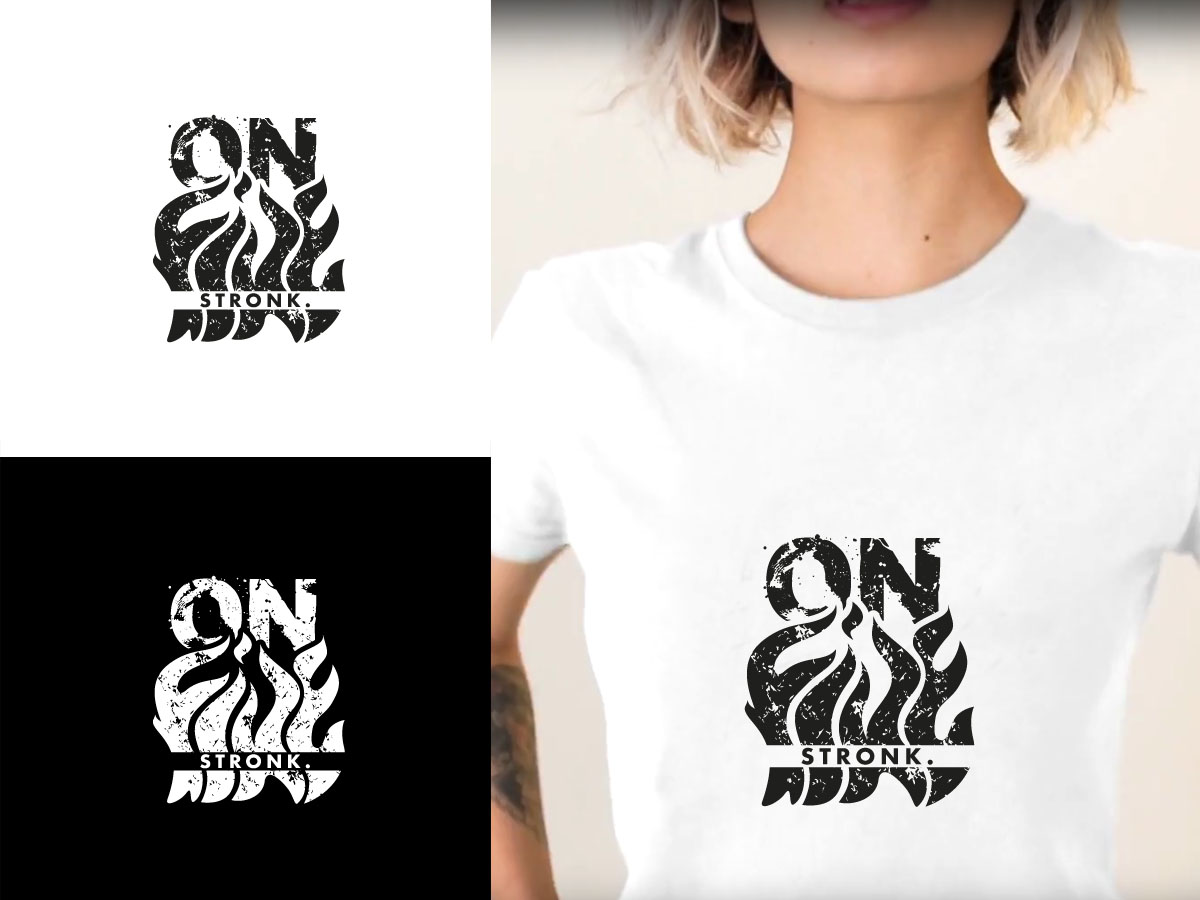 Diseño de Camiseta por Oleg Androsov para Stronk. | Diseño #18832169