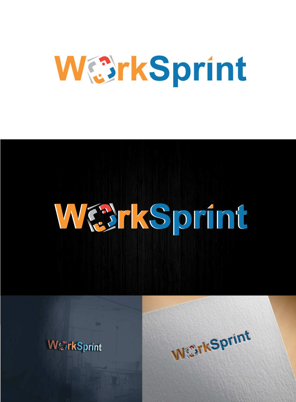 Diseño de Logo por h27 para WorkSprint | Diseño #18853662