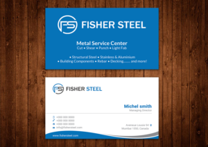 Business Card Design by Alaminenterprise for Fisher Steel | Design #18881896