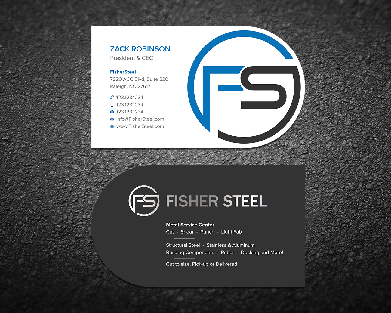 Business Card Design by Shahin Hossen for Fisher Steel | Design #18887030