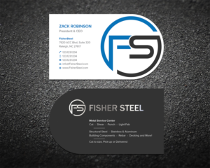Business Card Design by Shahin Hossen for Fisher Steel | Design: #18887030