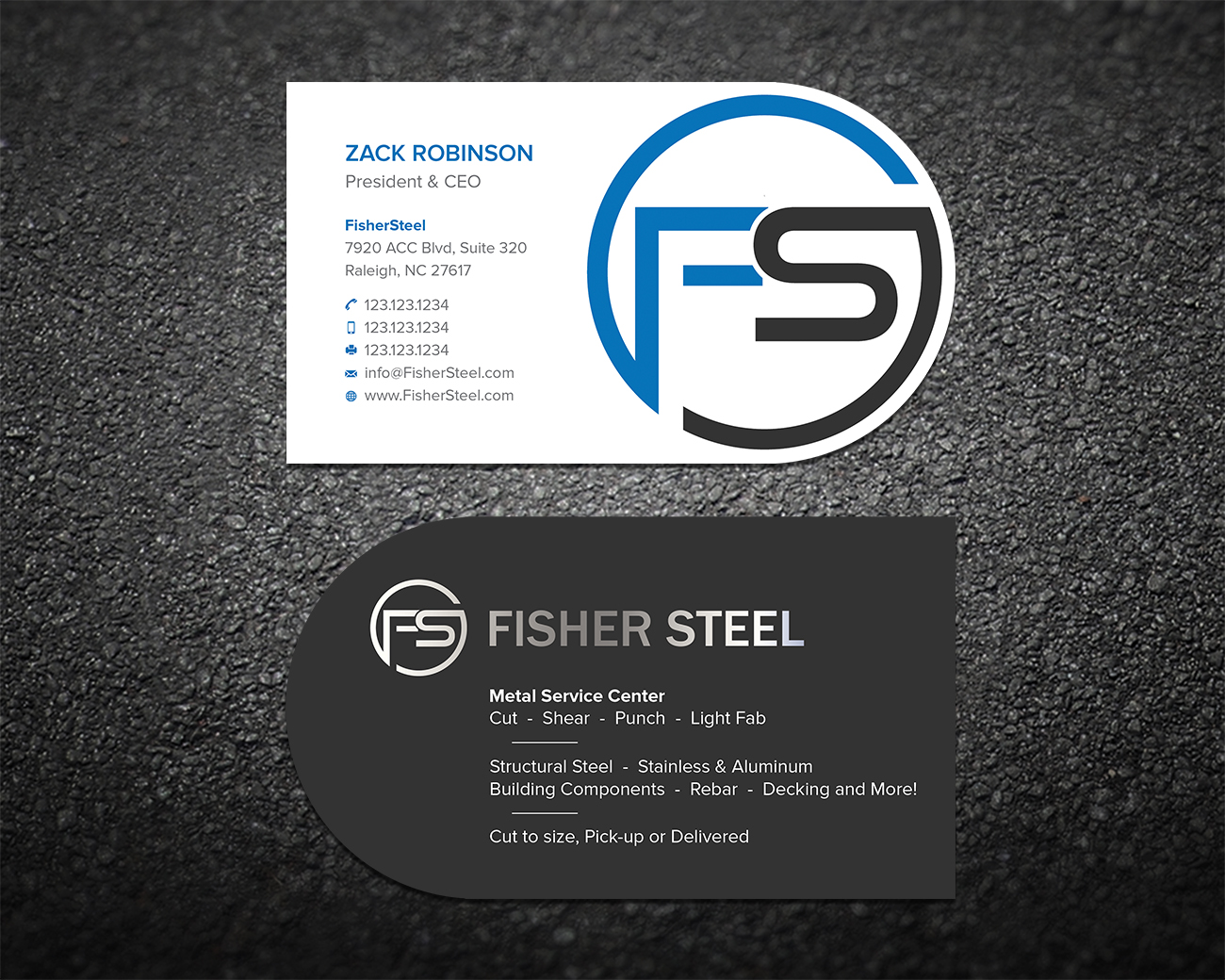 Diseño de Tarjeta de Presentación por Shahin Hossen para Fisher Steel | Diseño #18911456