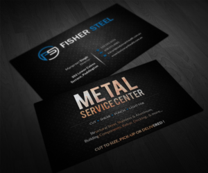 Business Card Design by Pointless Pixels India for Fisher Steel | Design: #18829465