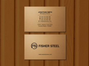 Design de Carte de Visite par Creations Box 2015 pour Fisher Steel | Design : #18843934