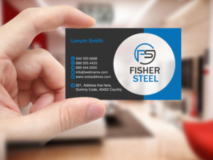Design de Carte de Visite par Creations Box 2015 pour Fisher Steel | Design : #18843935