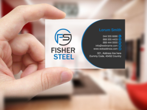Design de Carte de Visite par Creations Box 2015 pour Fisher Steel | Design : #18843939