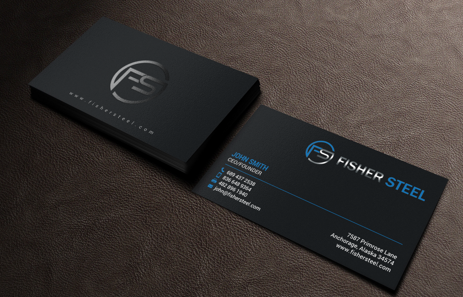 Business Card Design by chandrayaan.creative for Fisher Steel | Design #18840737