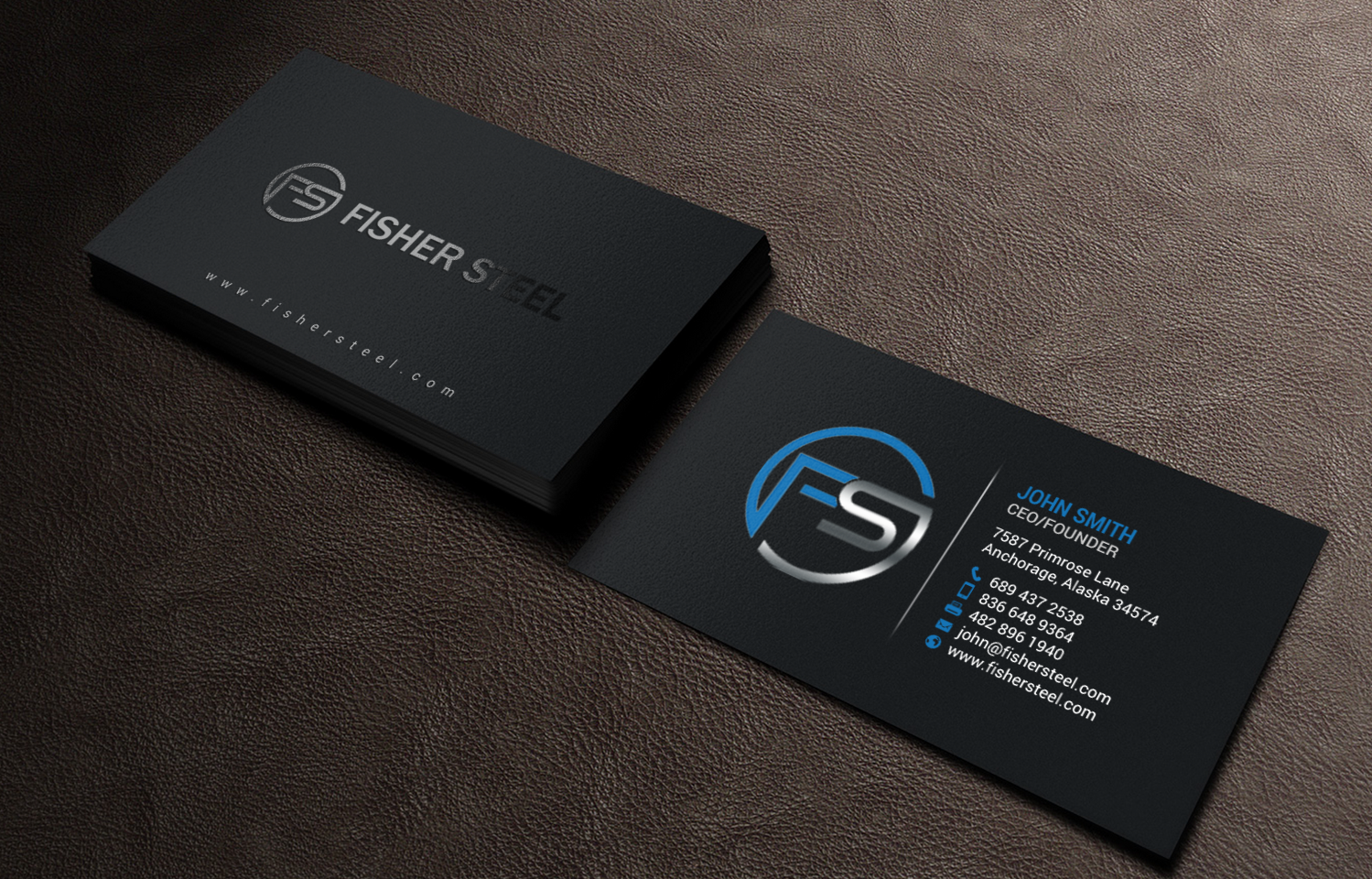 Business Card Design by chandrayaan.creative for Fisher Steel | Design #18840738