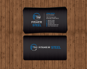 Diseño de Tarjeta de Presentación por chandrayaan.creative para Fisher Steel | Diseño: #18840740