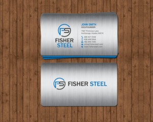 Diseño de Tarjeta de Presentación por chandrayaan.creative para Fisher Steel | Diseño: #18840741
