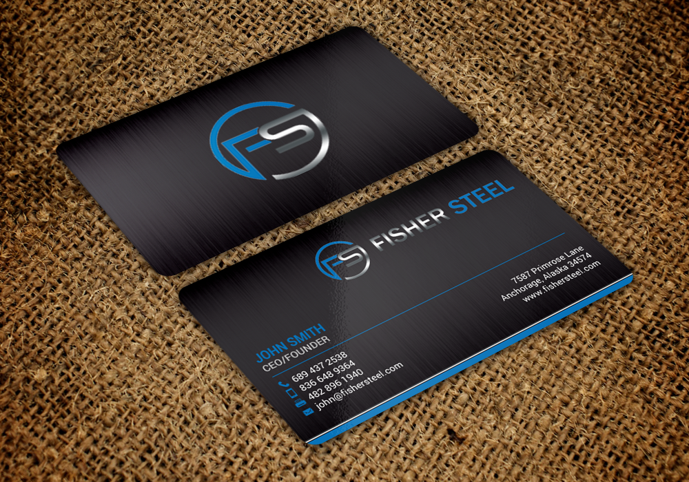 Business Card Design by chandrayaan.creative for Fisher Steel | Design #18840743