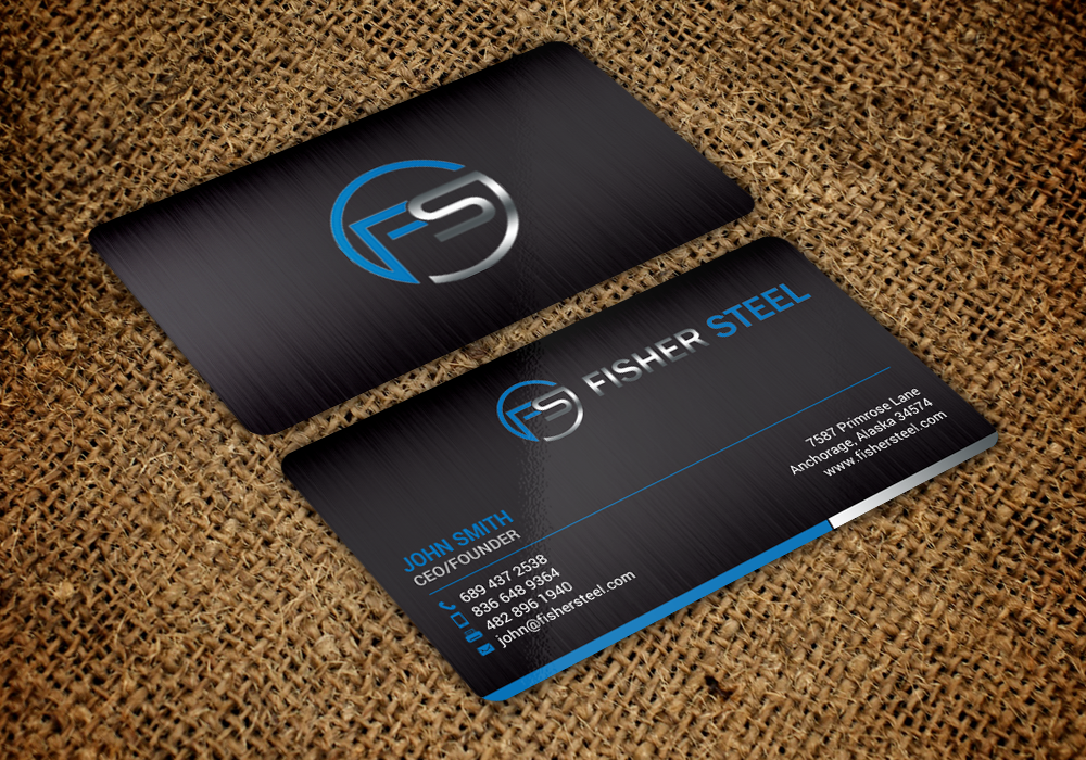 Business Card Design by chandrayaan.creative for Fisher Steel | Design #18840744