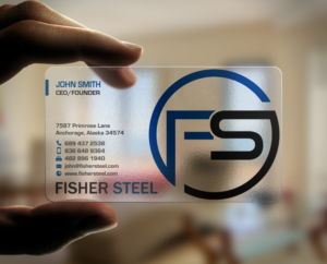 Diseño de Tarjeta de Presentación por chandrayaan.creative para Fisher Steel | Diseño: #18840753