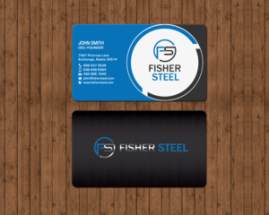 Diseño de Tarjeta de Presentación por chandrayaan.creative para Fisher Steel | Diseño: #18843528