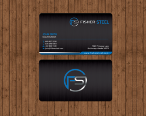 Diseño de Tarjeta de Presentación por chandrayaan.creative para Fisher Steel | Diseño: #18843530