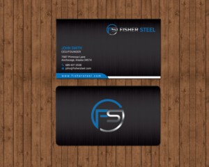 Diseño de Tarjeta de Presentación por chandrayaan.creative para Fisher Steel | Diseño: #18843538