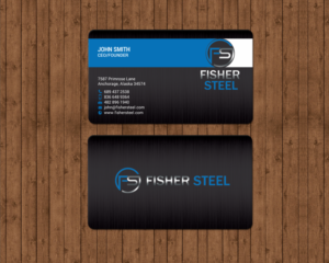 Diseño de Tarjeta de Presentación por chandrayaan.creative para Fisher Steel | Diseño: #18843540