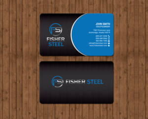 Diseño de Tarjeta de Presentación por chandrayaan.creative para Fisher Steel | Diseño: #18843541
