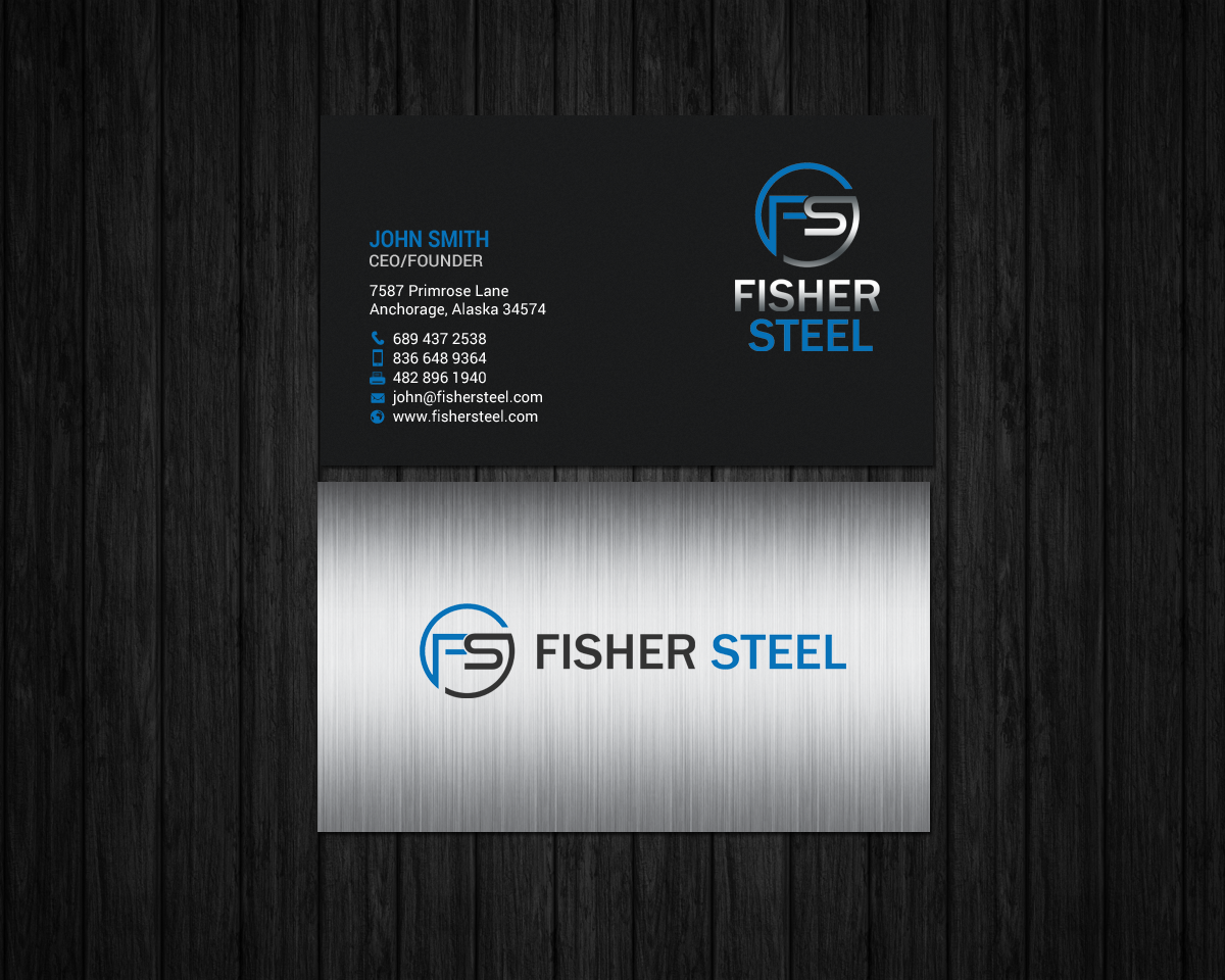 Design de Carte de Visite par chandrayaan.creative pour Fisher Steel | Design #18843560