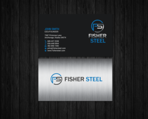 Design de Carte de Visite par chandrayaan.creative pour Fisher Steel | Design : #18843560