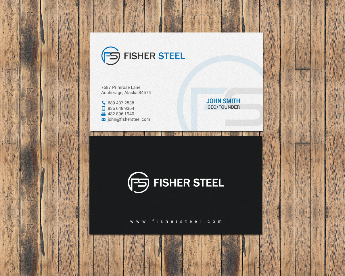 Design de Carte de Visite par chandrayaan.creative pour Fisher Steel | Design #18843568