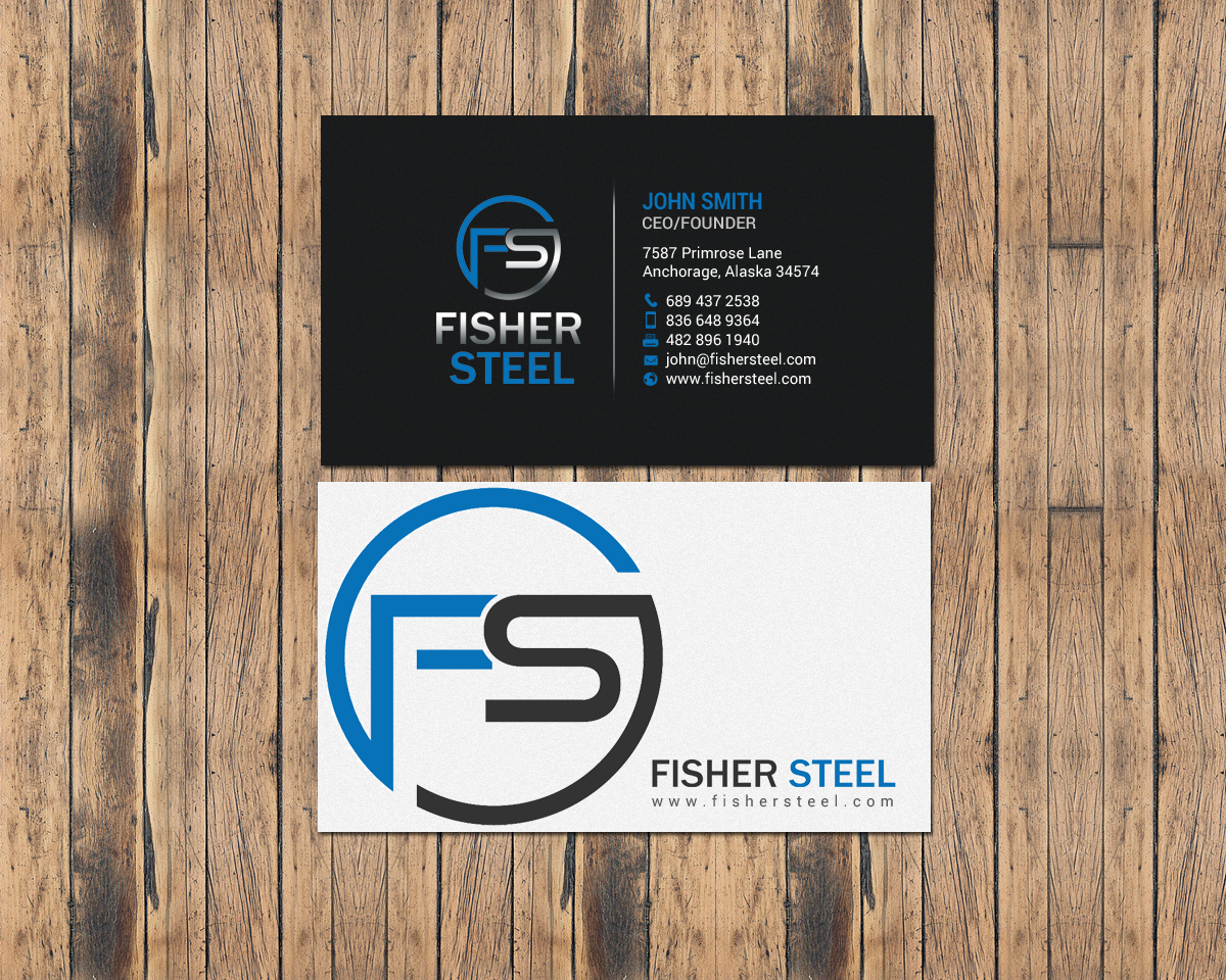 Design de Carte de Visite par chandrayaan.creative pour Fisher Steel | Design #18843569