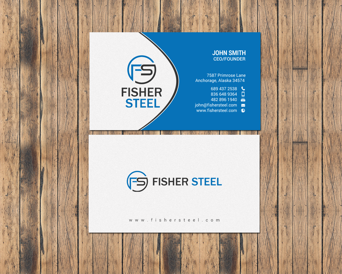 Design de Carte de Visite par chandrayaan.creative pour Fisher Steel | Design #18843570