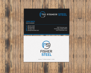 Business Card Design by chandrayaan.creative for Fisher Steel | Design #18844141