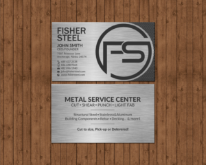Design de Carte de Visite par chandrayaan.creative pour Fisher Steel | Design : #18851326