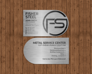 Design de Carte de Visite par chandrayaan.creative pour Fisher Steel | Design : #18851603