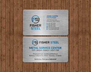Design de Carte de Visite par chandrayaan.creative pour Fisher Steel | Design : #18851605