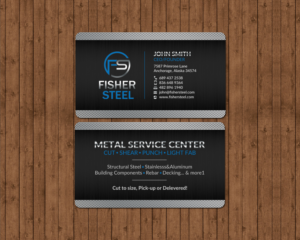 Business Card Design by chandrayaan.creative for Fisher Steel | Design: #18851608