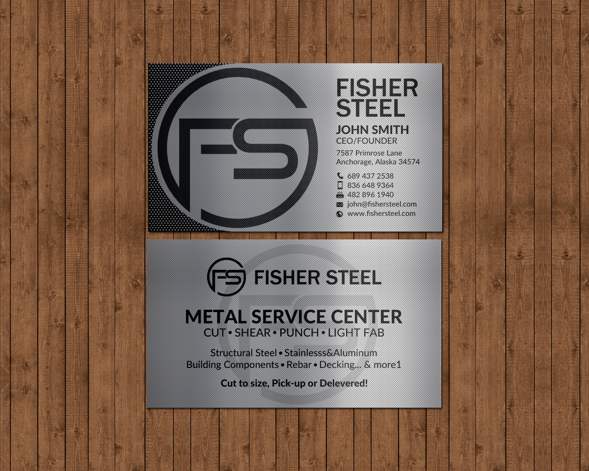 Design de Carte de Visite par chandrayaan.creative pour Fisher Steel | Design #18913339