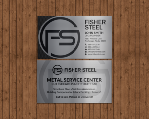 Business Card Design by chandrayaan.creative for Fisher Steel | Design: #18913340