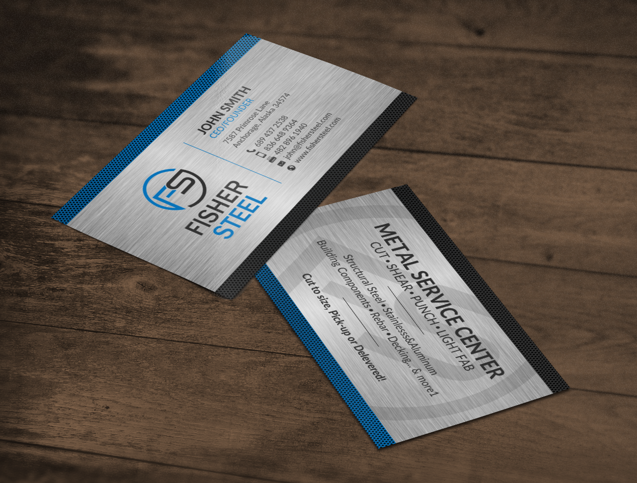 Design de Carte de Visite par chandrayaan.creative pour Fisher Steel | Design #18914669