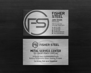 Design de Carte de Visite par chandrayaan.creative pour Fisher Steel | Design : #19058577